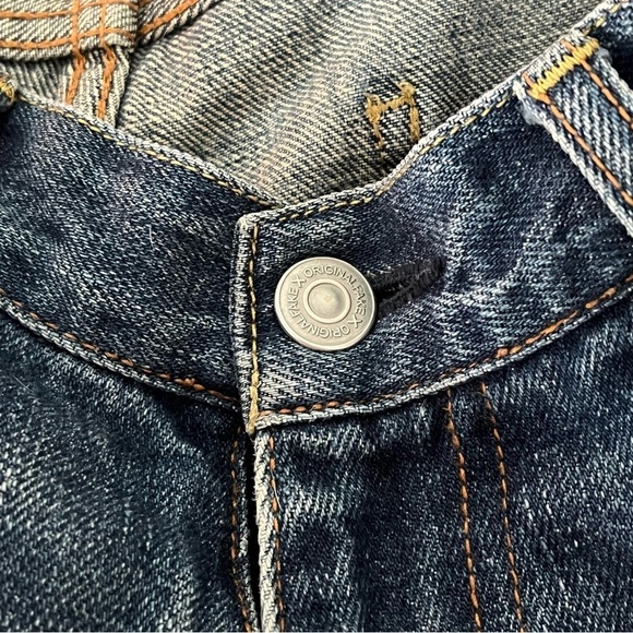 ORIGINAL FAKE sz 1 US sz 31-32 Blue Denim Jeans 2009 Japan KAWS - Picture 5 of 16